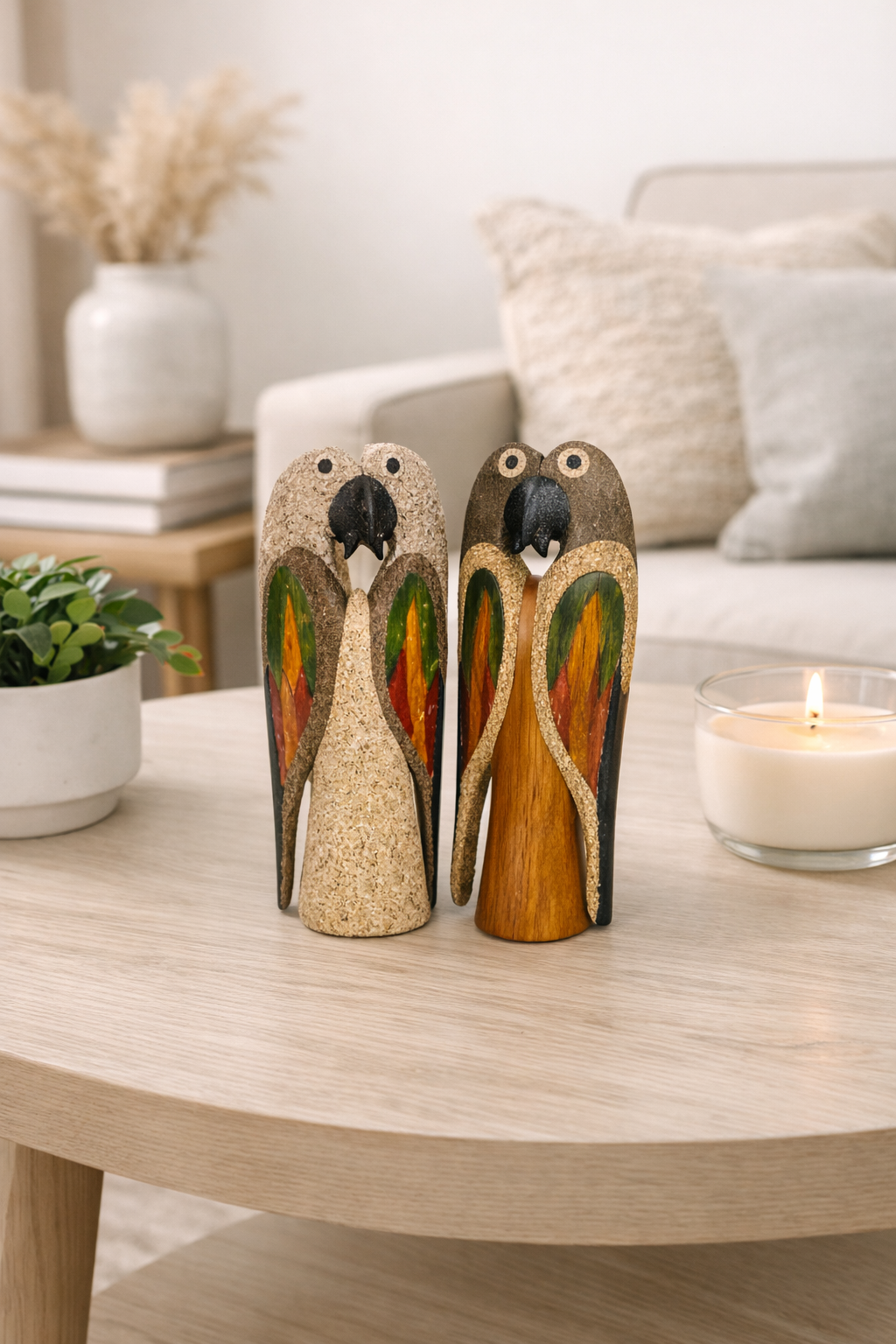 🦜 Handcrafted Caribbean Parrot Décor – Sold Individually