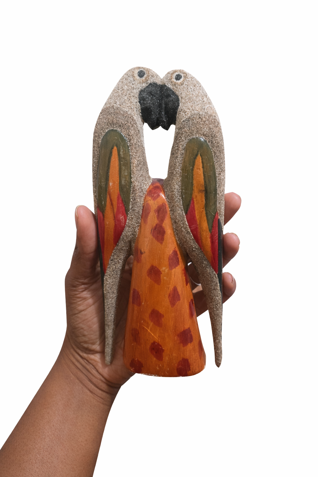 Handcrafted Love Birds Wall Art – Sand Textured Island Décor