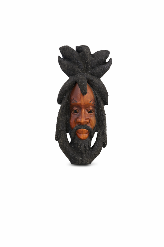 Rasta Head-Carved Wall Sculpture – Irie Art Décor