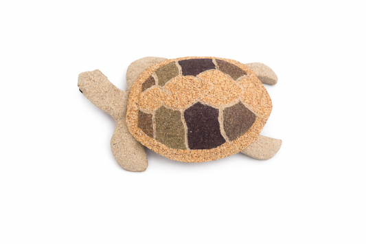 Handmade Sand Turtle – Caribbean Coastal Wall Décor 🐢🌴