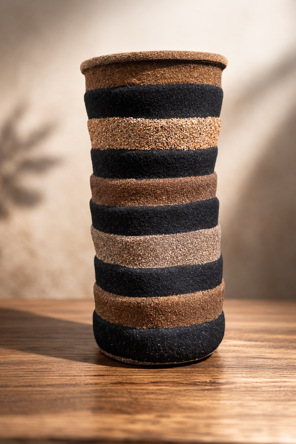 Island Earth Sand-Coated Glass Vasel