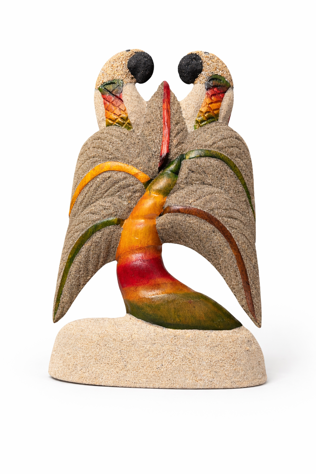 🌴 Irie Twin Palms – Handcrafted Sand Art