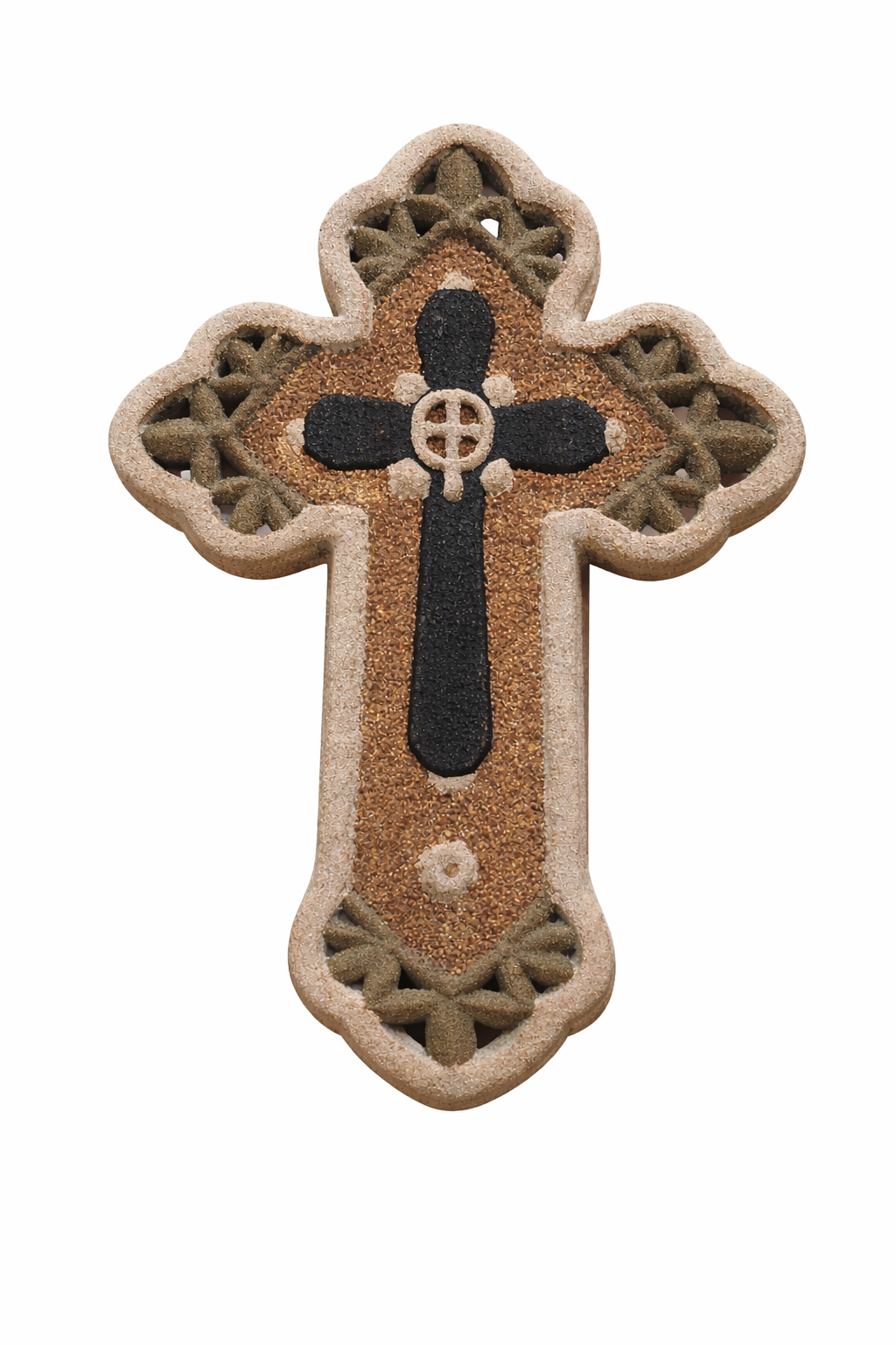 ✝️ Handcrafted Sand Cross Wall Décor