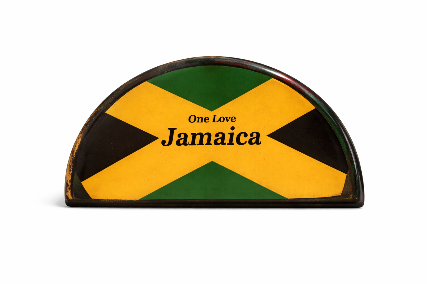 Irie Rasta Wooden Display Shelf – Handcrafted Jamaican Accent Piece
