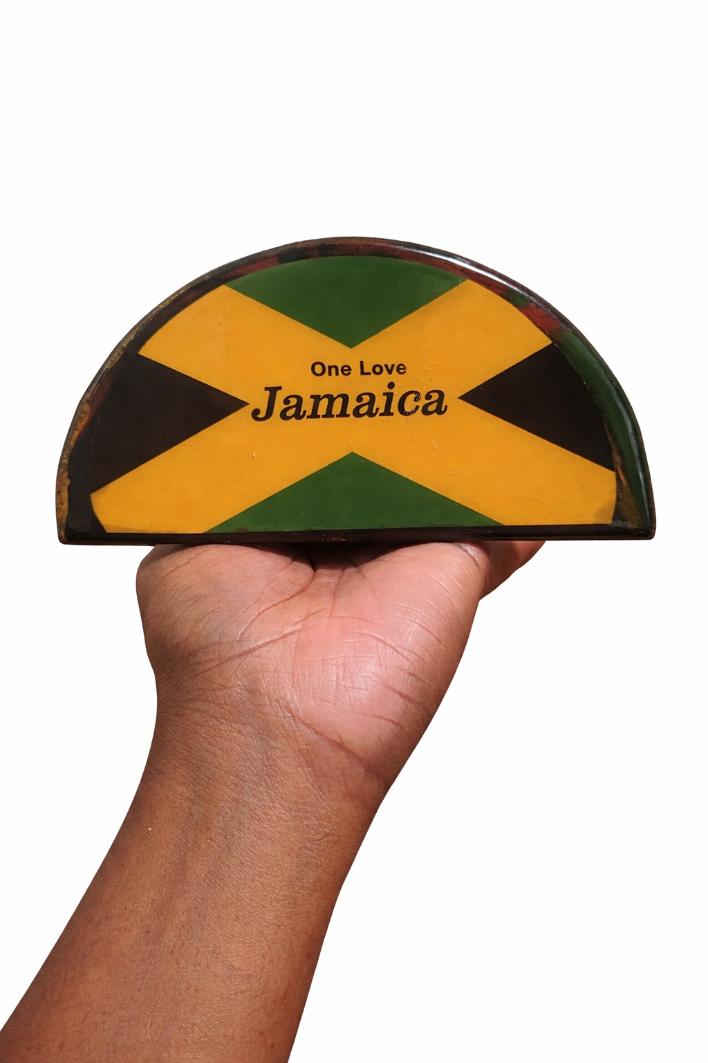Irie Rasta Wooden Display Shelf – Handcrafted Jamaican Accent Piece